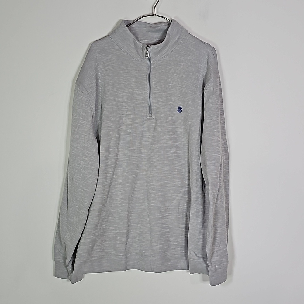 IZOD gray and silver XXL half zip sweater jacket